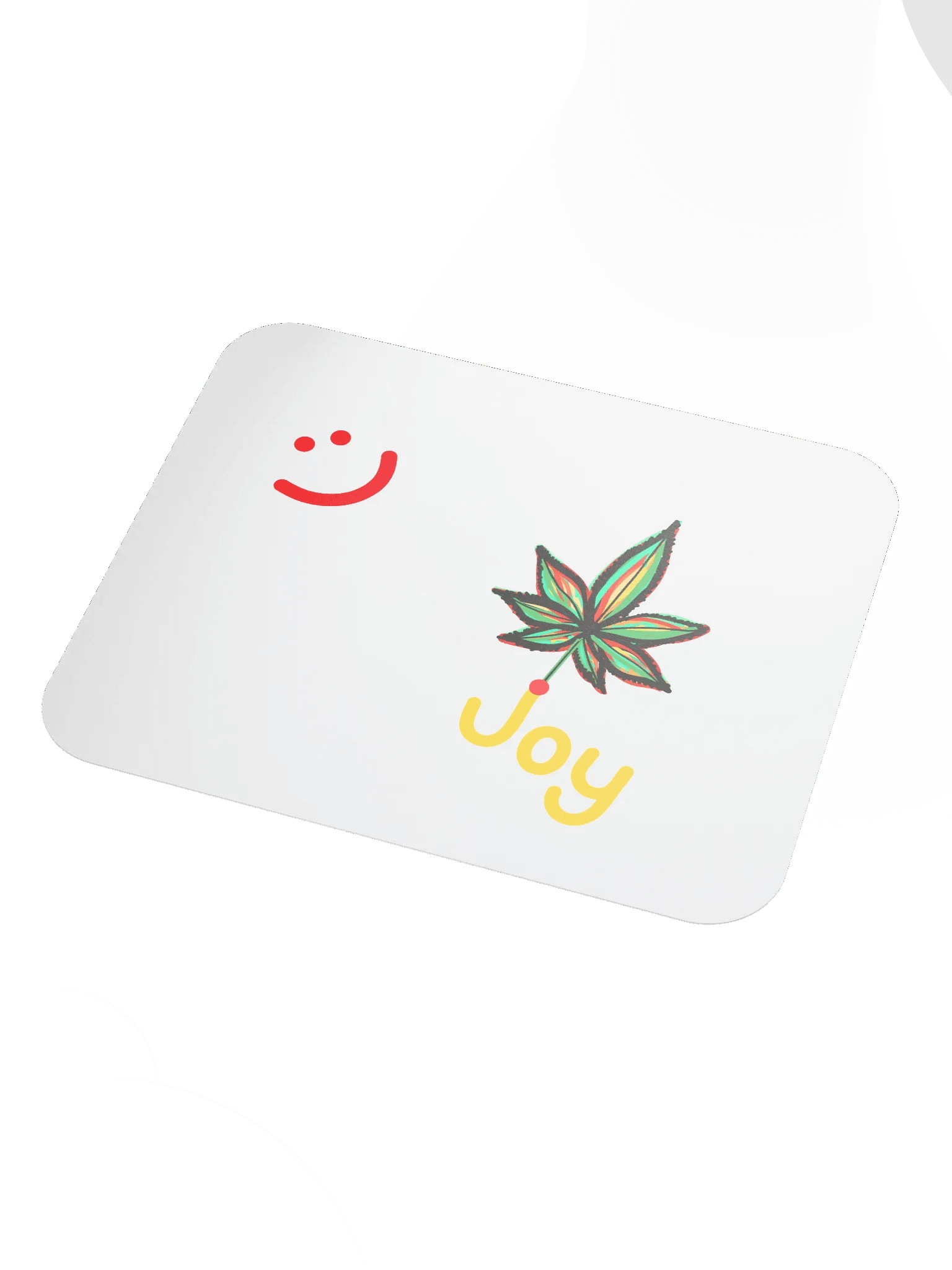 Joy Leaf White Mouse Pad product image (3)
