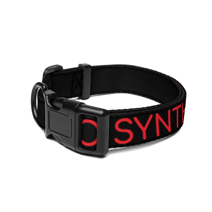 Bold Red Pet Collar by Pro Synth Network product image (2)