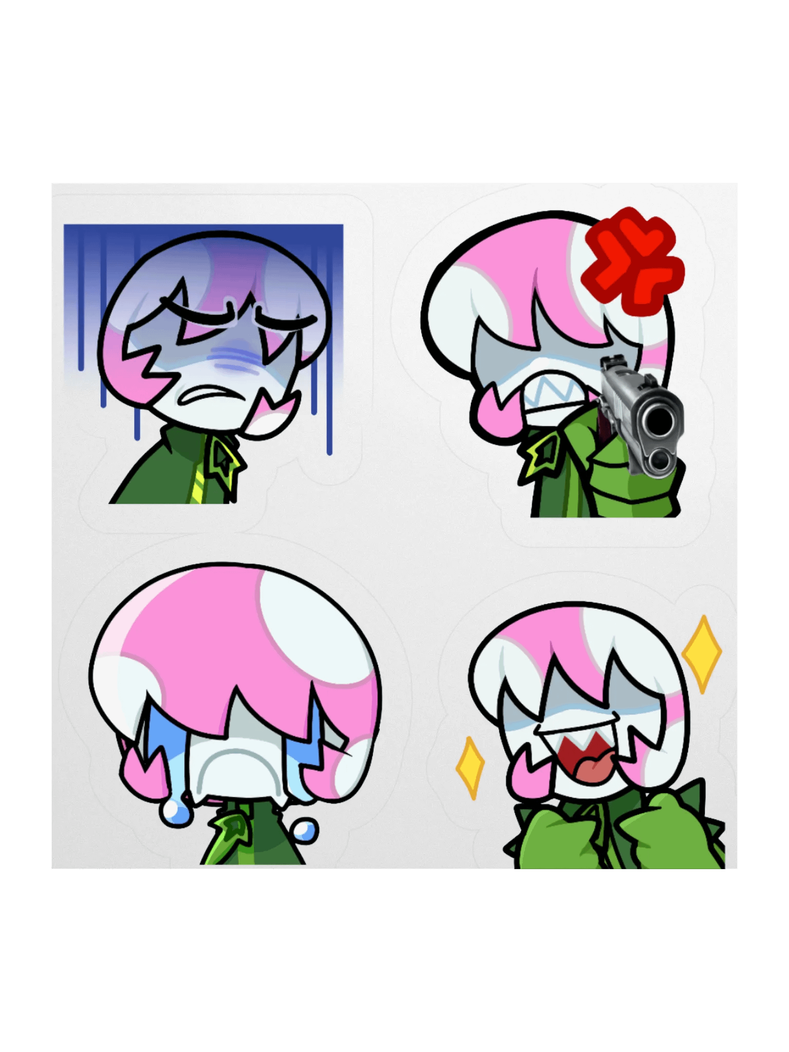 Nub Emotes Stickers product image (1)