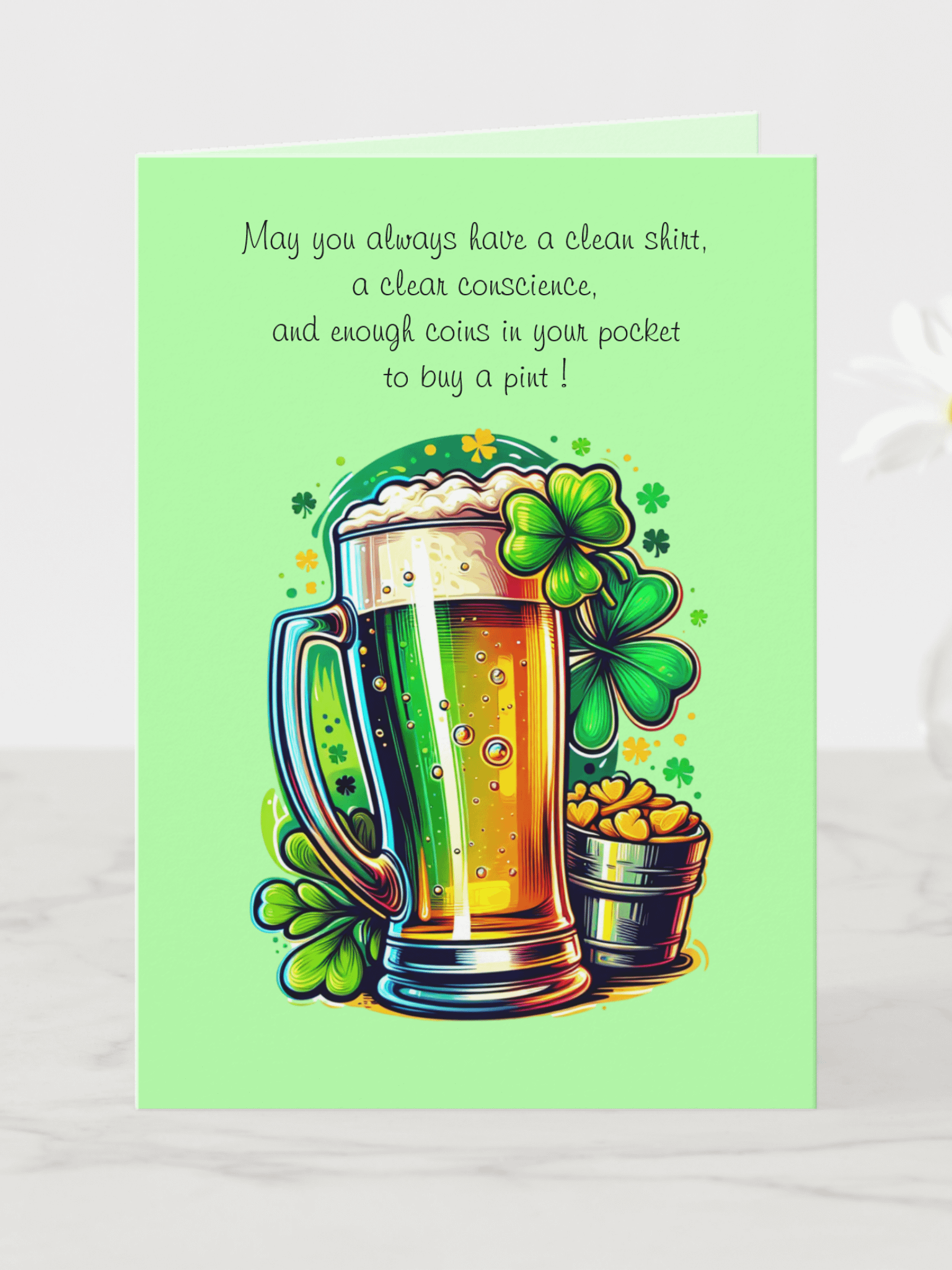 St Patrick's Day Irish Blessing Card (digital download) product image (3)