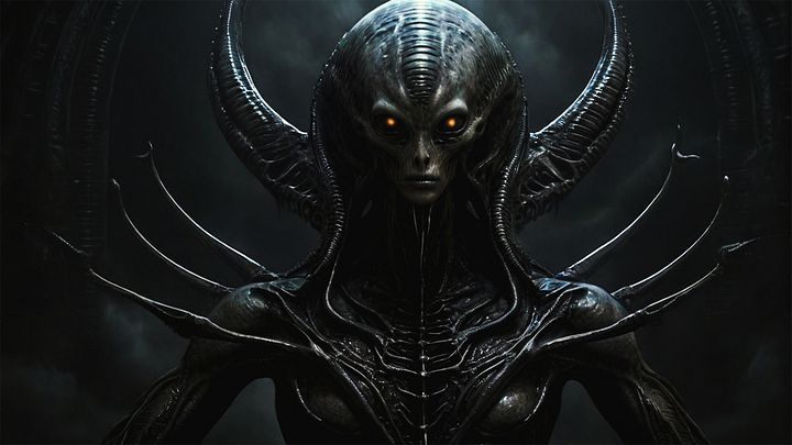 Extra-Terrestrial Mantis Alien WP4K product image (1)