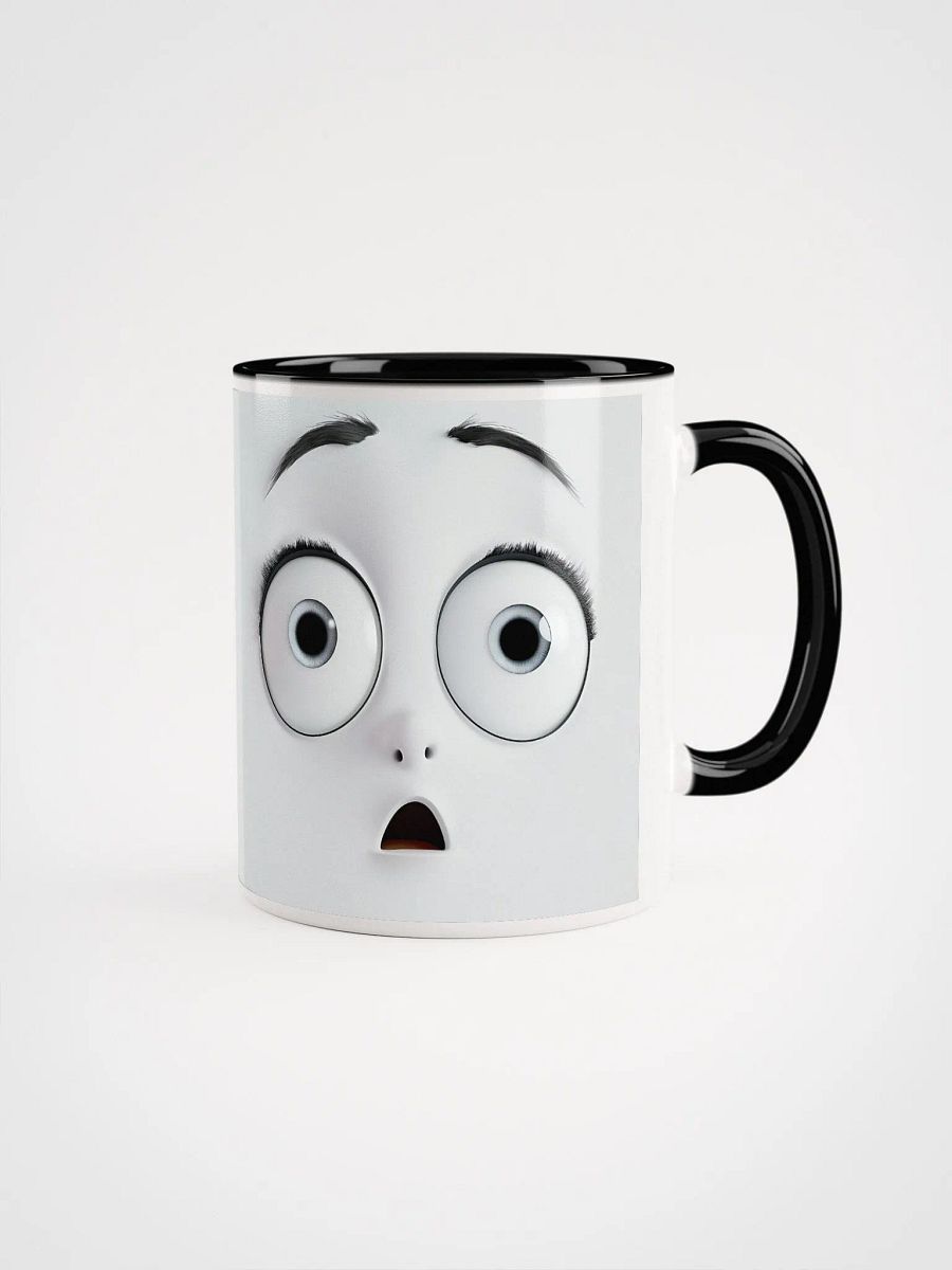 Wide-Eyed Surprise Ceramic Mug product image (2)