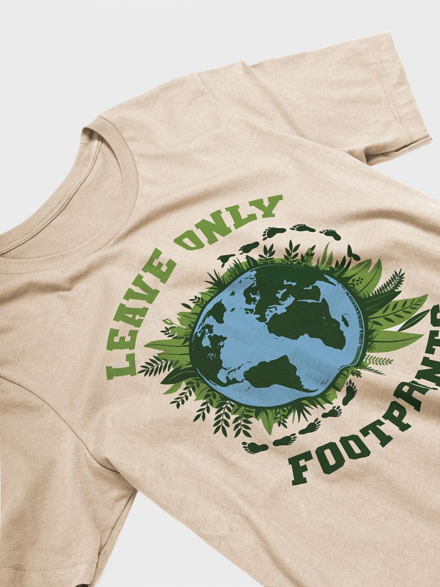 Leave Only Footprints, Care for Our Planet Bella+Canvas T-Shirt product image (3)