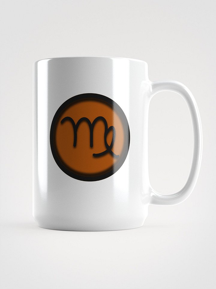 Astrology Symbol | Zodiac Sign | Virgo White Glossy Mug product image (1)