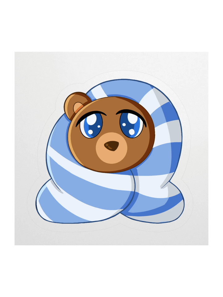 Cozy Bear Kiss Cut Sticker product image (1)