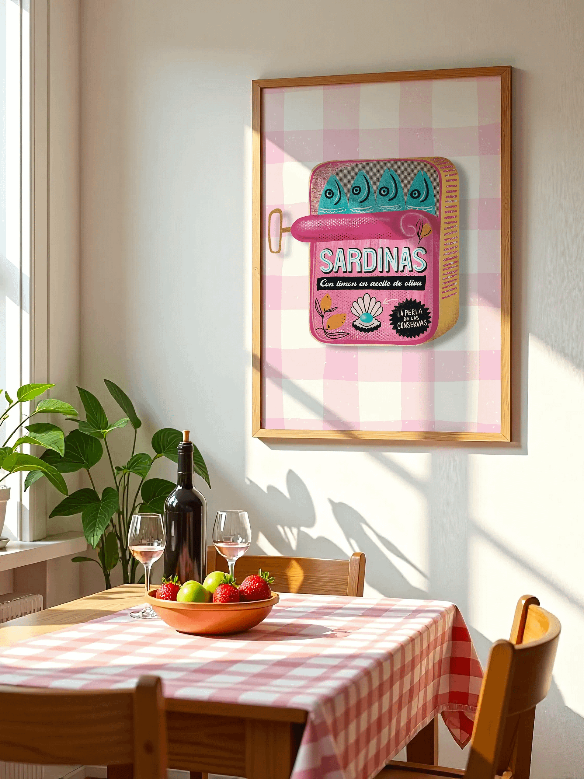 Sardines Print Sardine Tin Vintage Poster Retro Sardine Wall Art Fish Print product image (3)