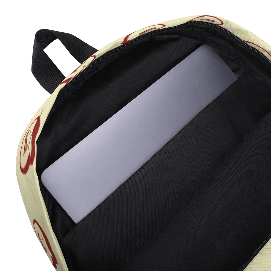 Run Button Logo All Over Print Backpack - Red product image (5)