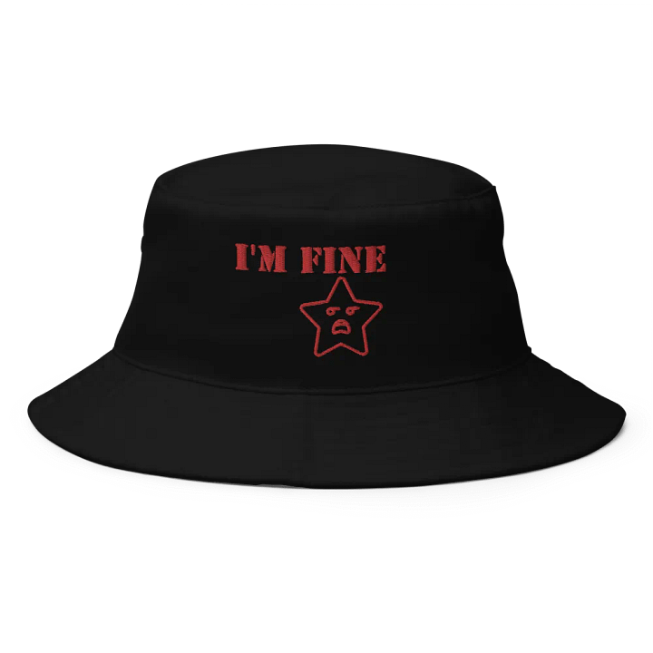 I'm Fine AMG Distressed Star Bucket Hat product image (1)
