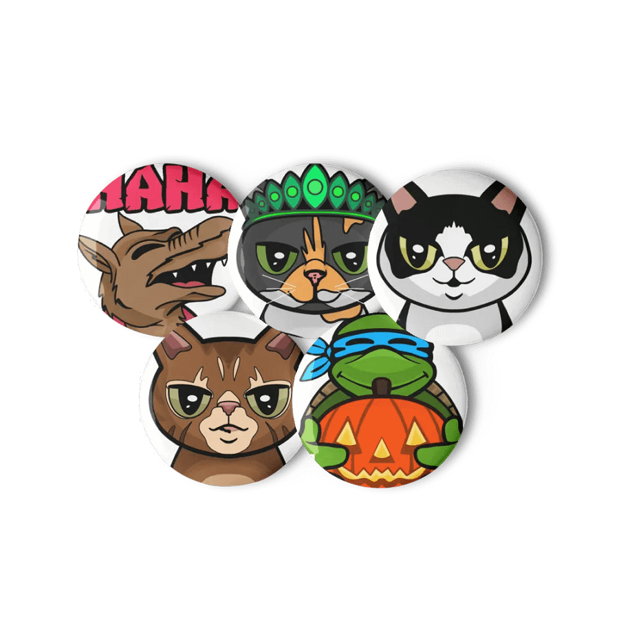 Ninja Fam Set 2 of Pin Buttons product image (4)