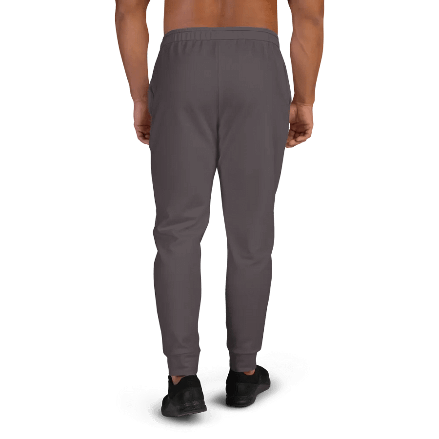 Plain Dark Brown True Summer Recycled Polyester Premium Men's Joggers by Treasure Pie product image (4)