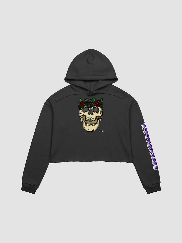 Flower Skull Crop Hoodie product image (1)