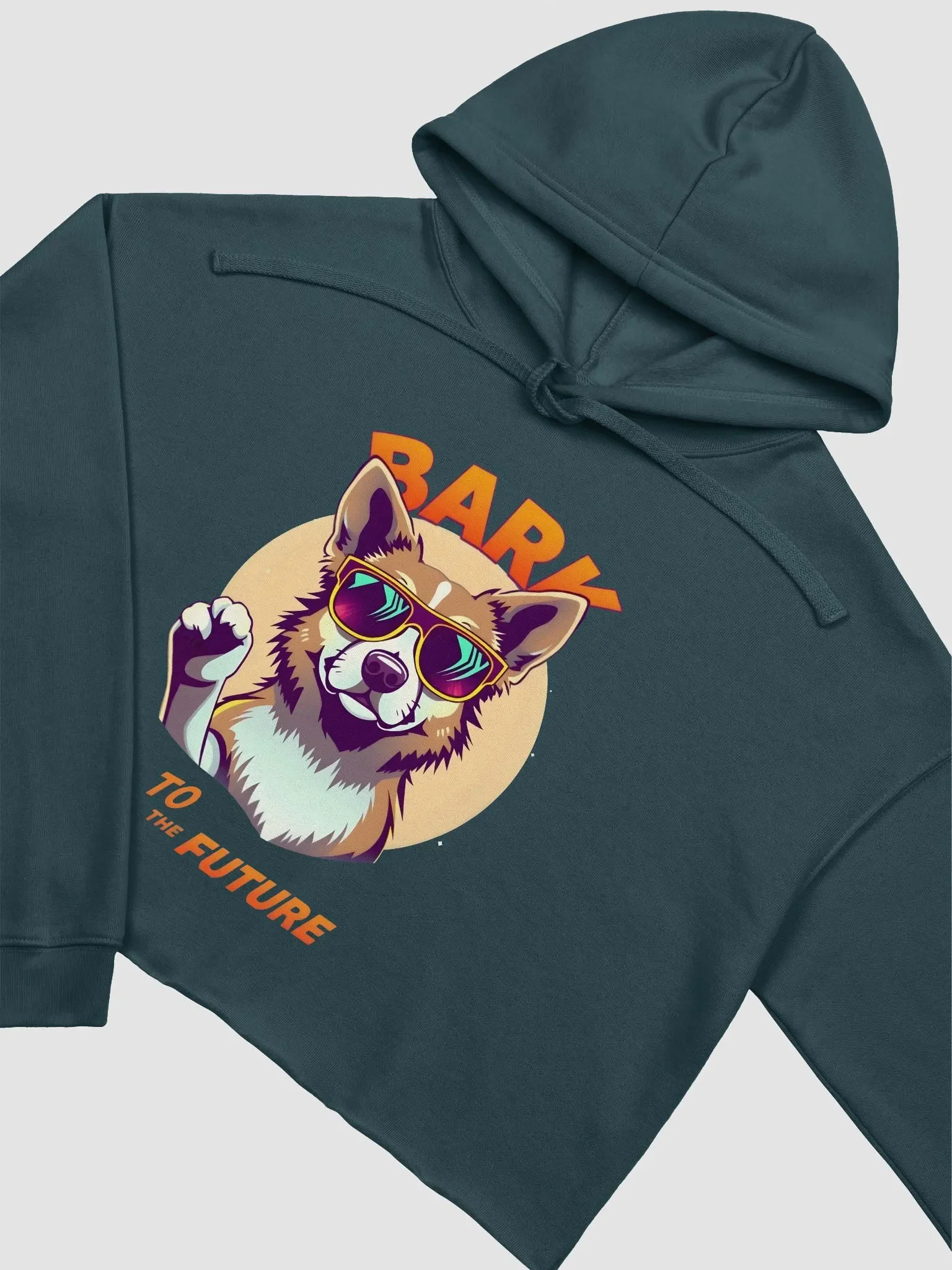 BARK to the FUTURE - Dog in Shades Crop Hoodie Bella+Canvas (Women's) product image (20)