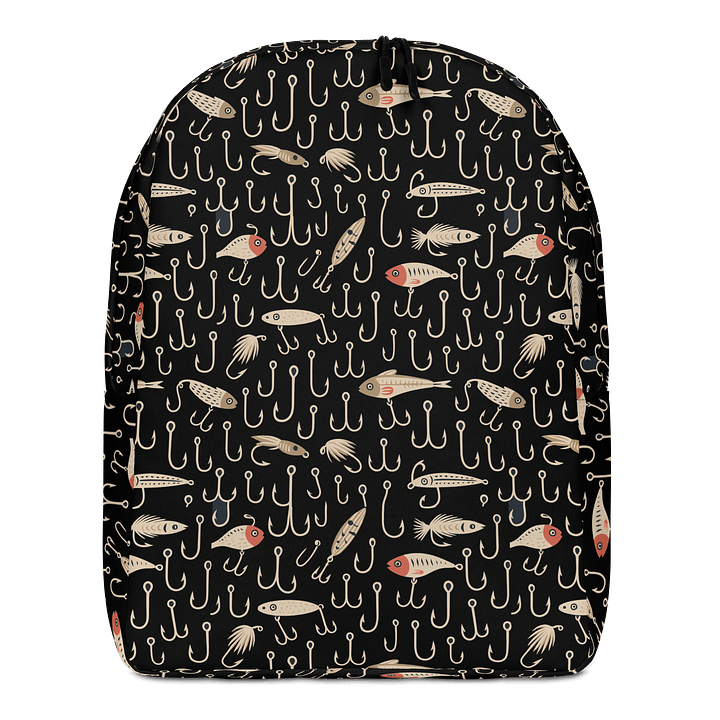 Fisherman’s Backpack – Hooks & Lures Pattern product image (1)