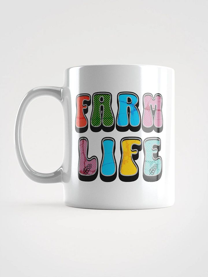 Farm Life Colorful Typography Mug product image (1)