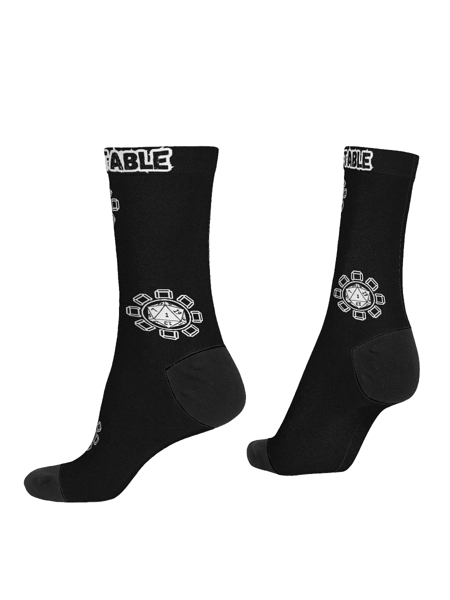 Black Eco Friendly "Hero Table" Crew Socks product image (3)