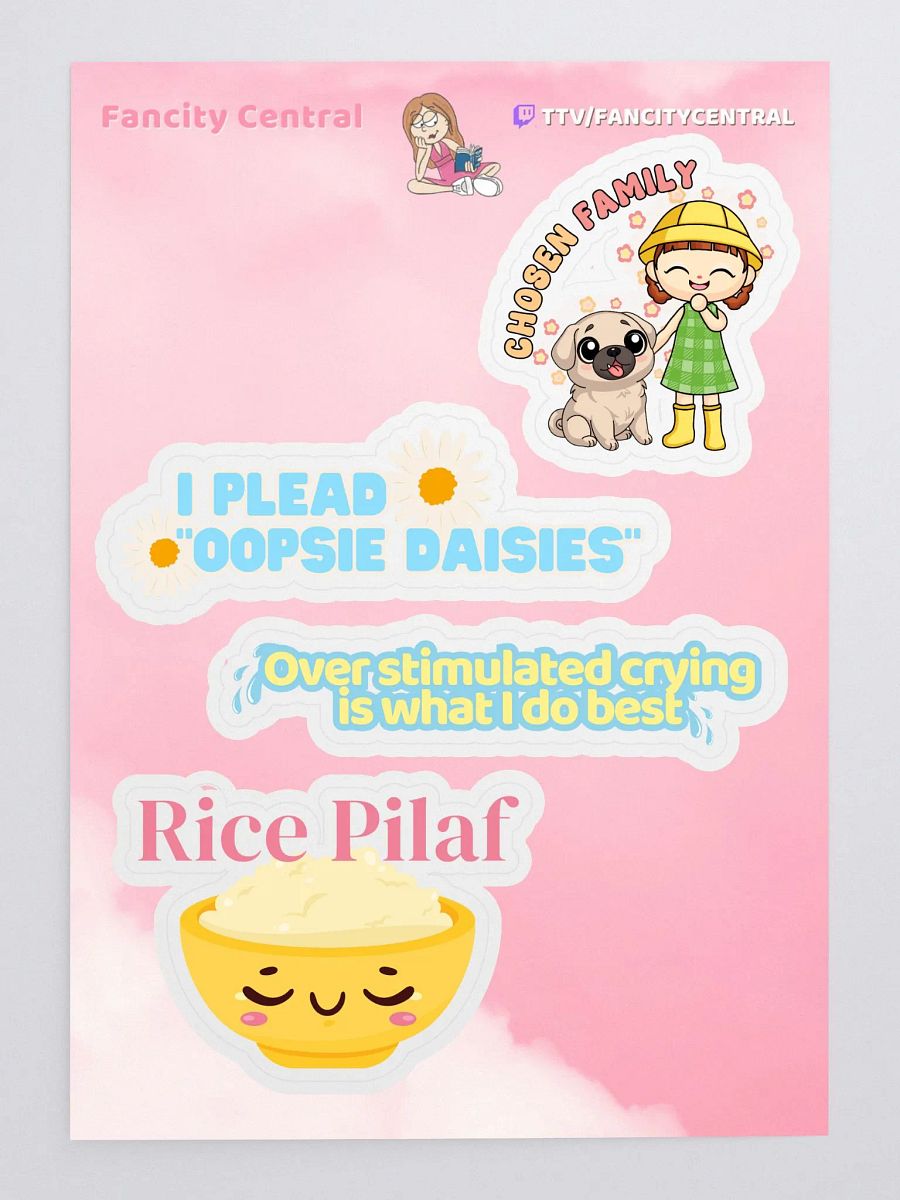 Fancity Central Spring 2025 Sticker Sheet product image (3)