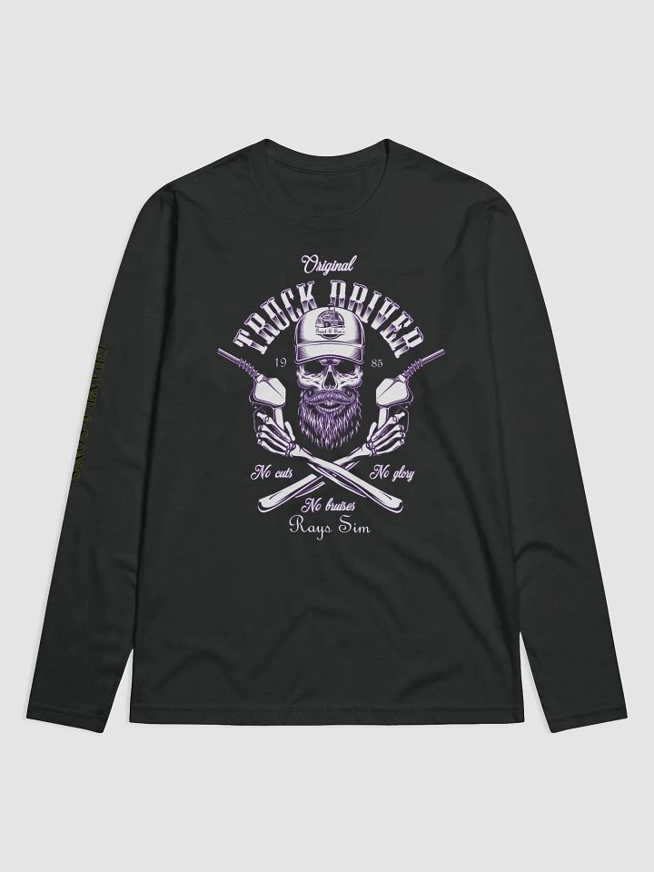 Grant & Son's Purple Rays Sim Trucker Logo Long Sleeve product image (1)