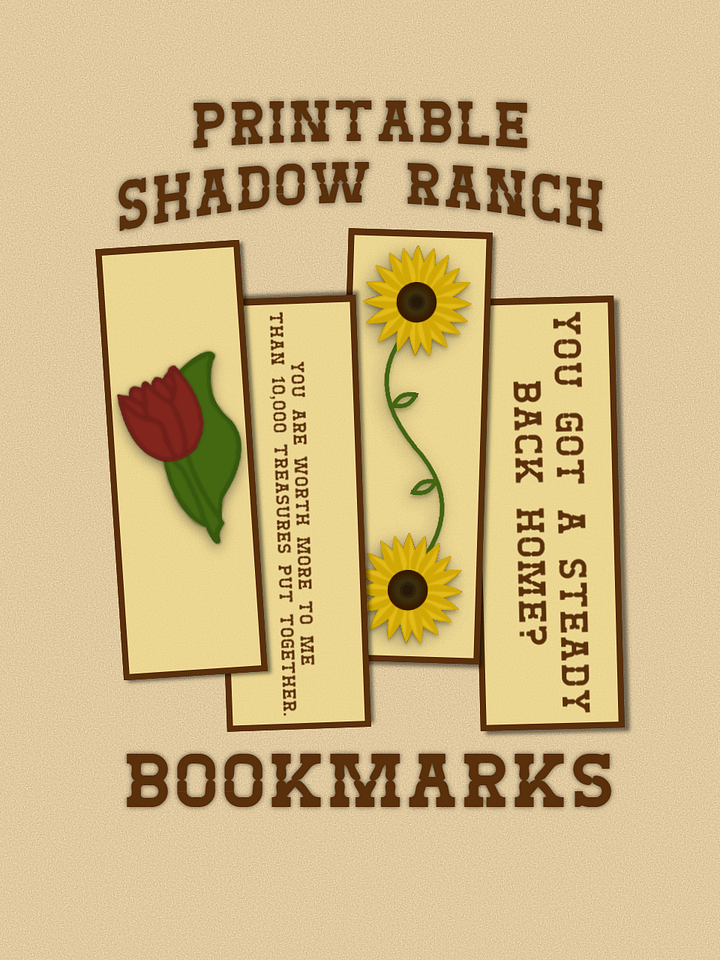 Printable Shadow Ranch Bookmarks product image (1)