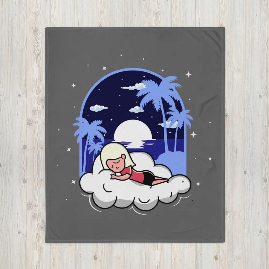 Cloudy Night Grey Throw product image (4)