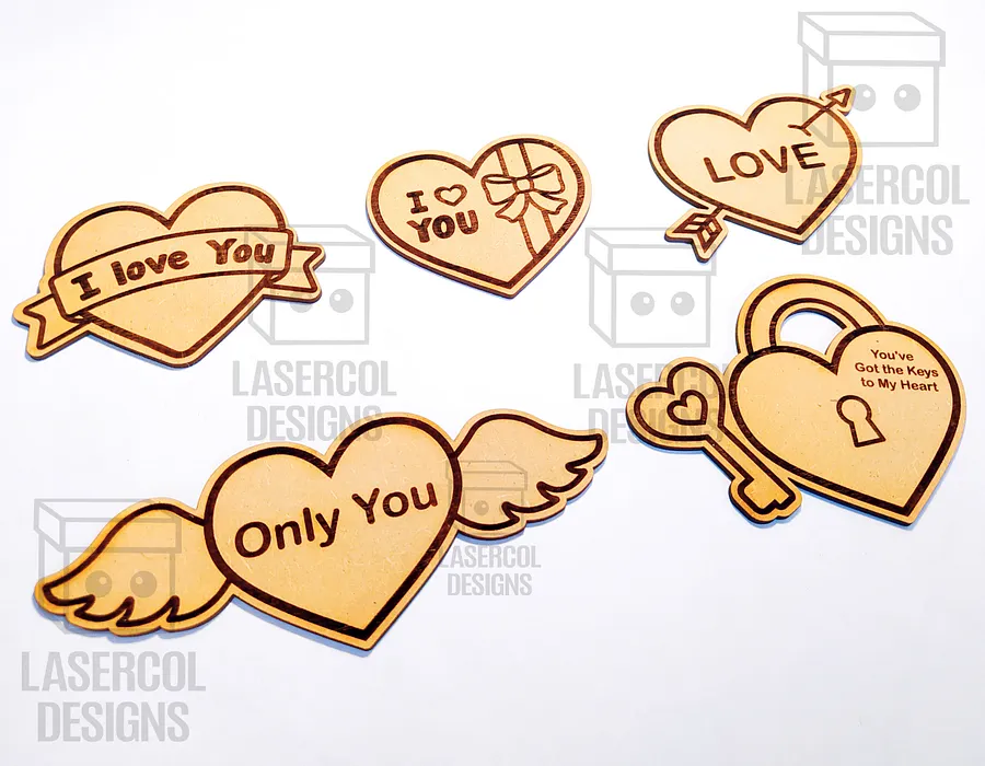 Hearts Set 3 - Laser Cut Files product image (5)