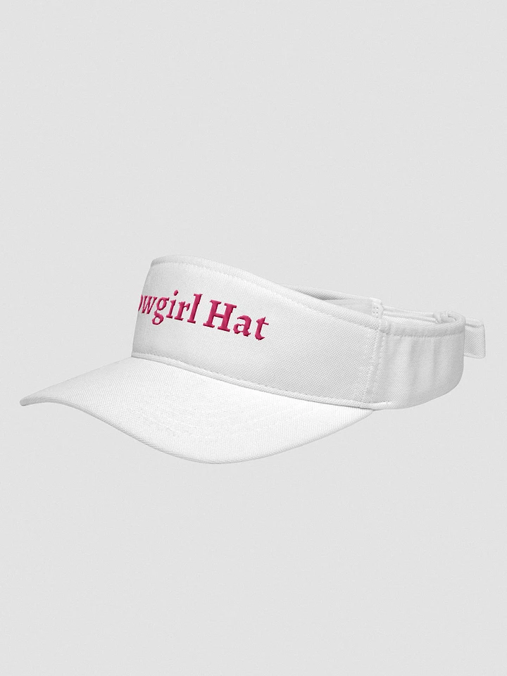 Cowgirl Hat - Embroidered Flexfit Visor (White) product image (2)