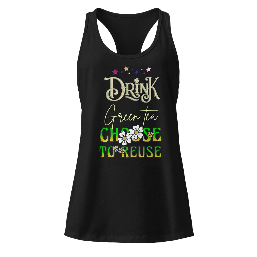 Green Tea Reusable Racerback Tank product image (1)