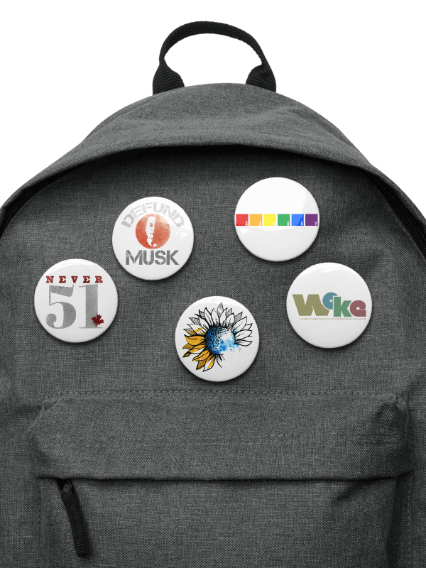 Democratic Political Smorgasbord Pack 3 Buttons Pins - Being Liberal product image (3)