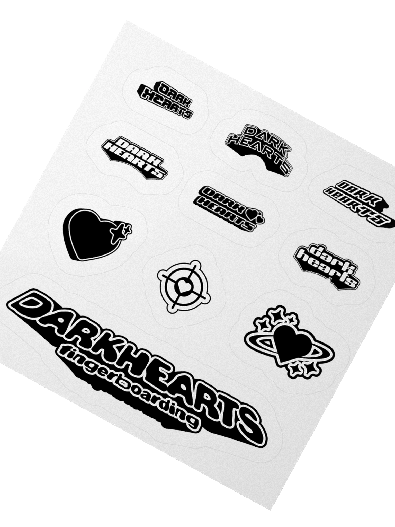 BLACK & WHITE STICKER SHEET product image (2)