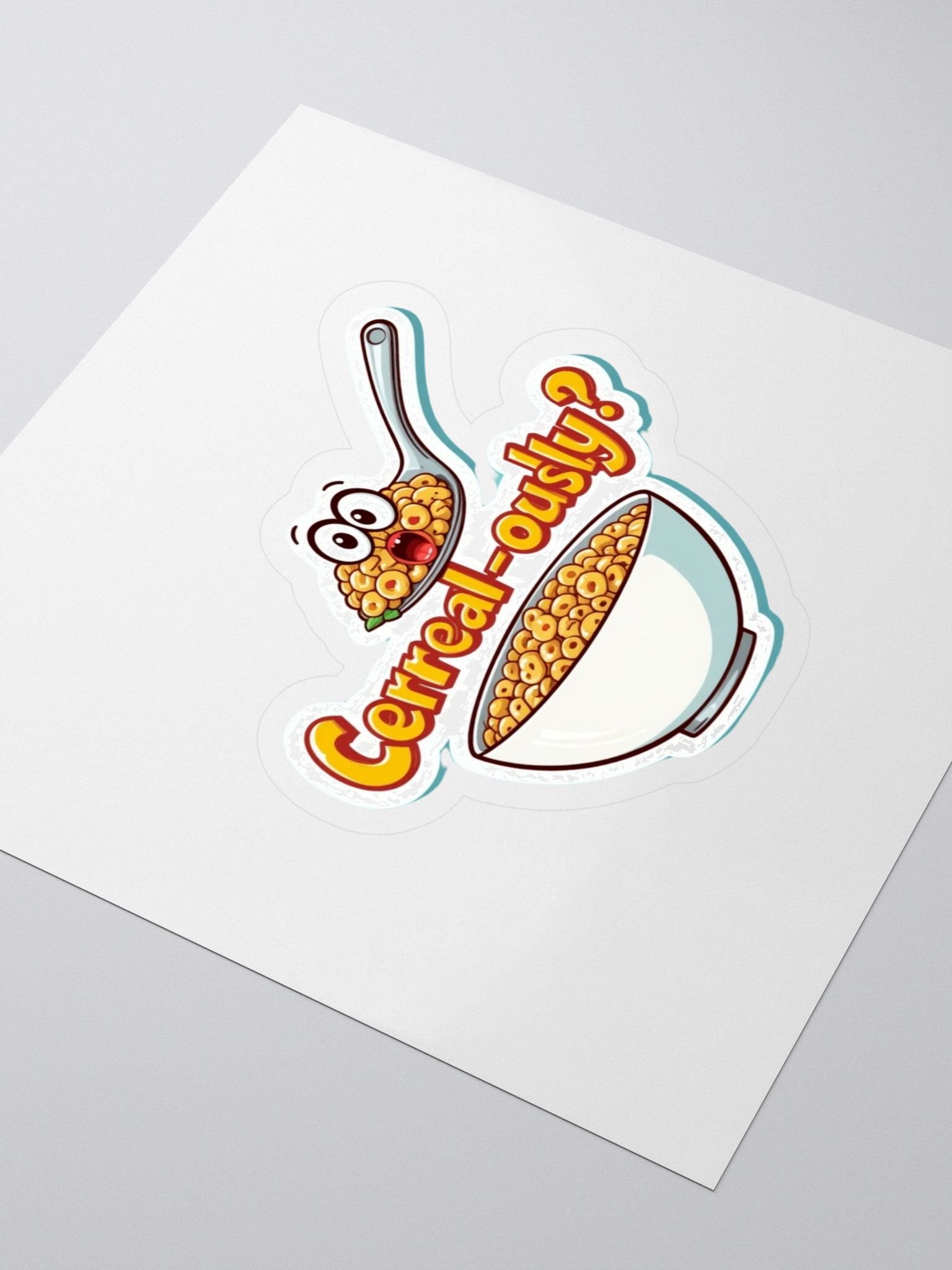 Cerreal-ously? Kiss Cut Stickers product image (3)