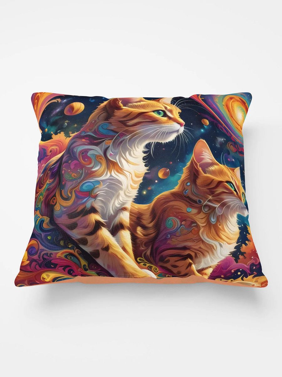 Space Cats Swirl Adventure Pillow product image (3)