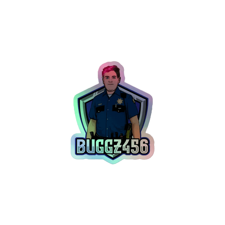 Buggz456 Logo Holographic Sticker product image (1)