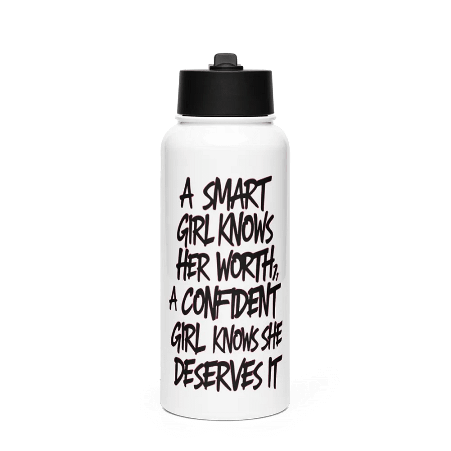 Confident Girl Stainless Steel Water Bottle product image (1)