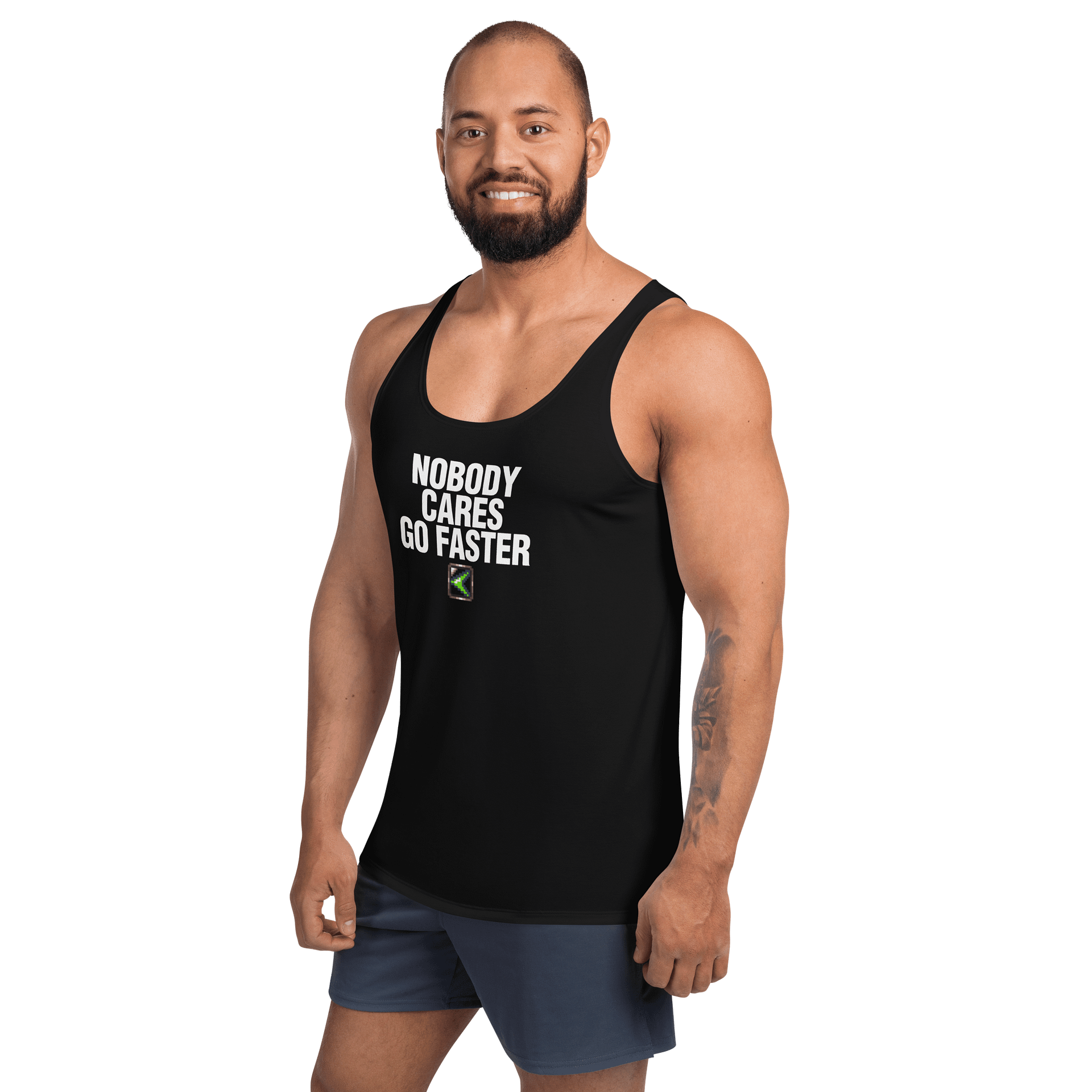 Nobody Cares Go Faster Polyester Tanktop product image (2)