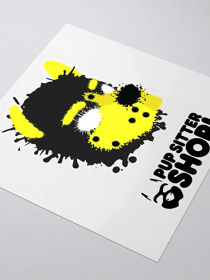 Pup Splatter Sticker - Yellow product image (1)