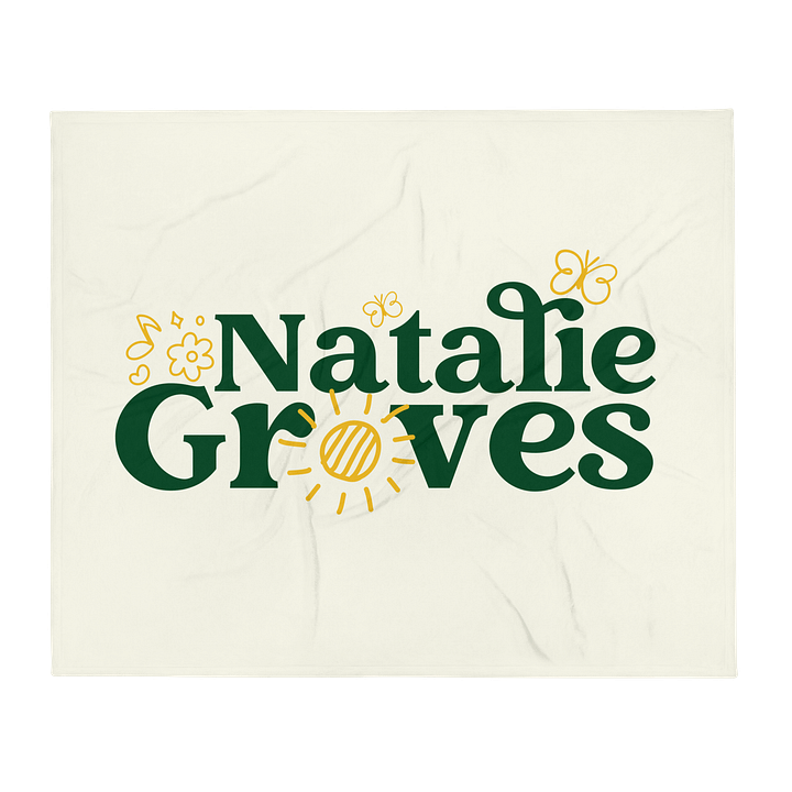 Natalie Groves Text Logo Blanket product image (2)