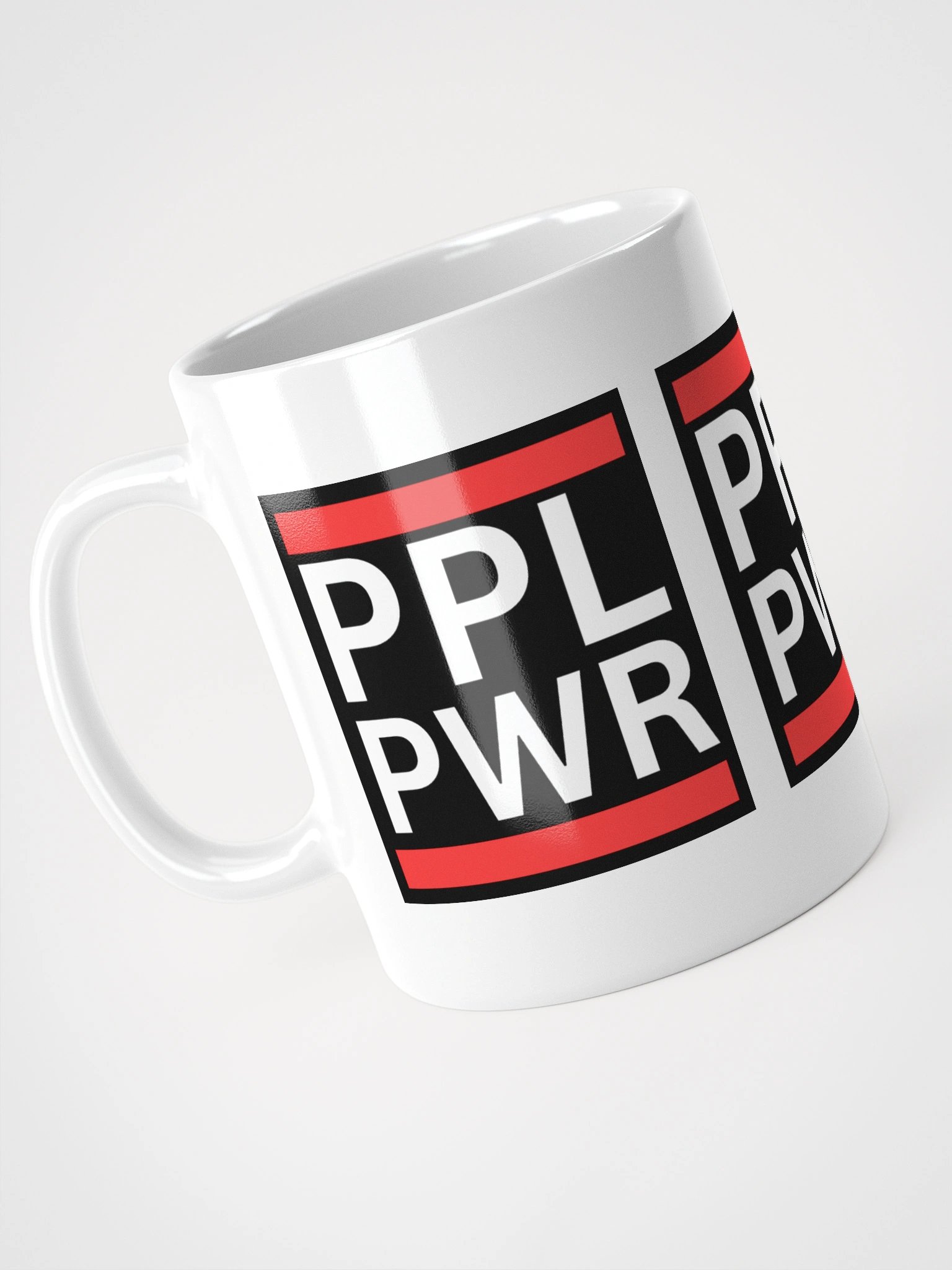 PPL PWR White Glossy Mug product image (4)