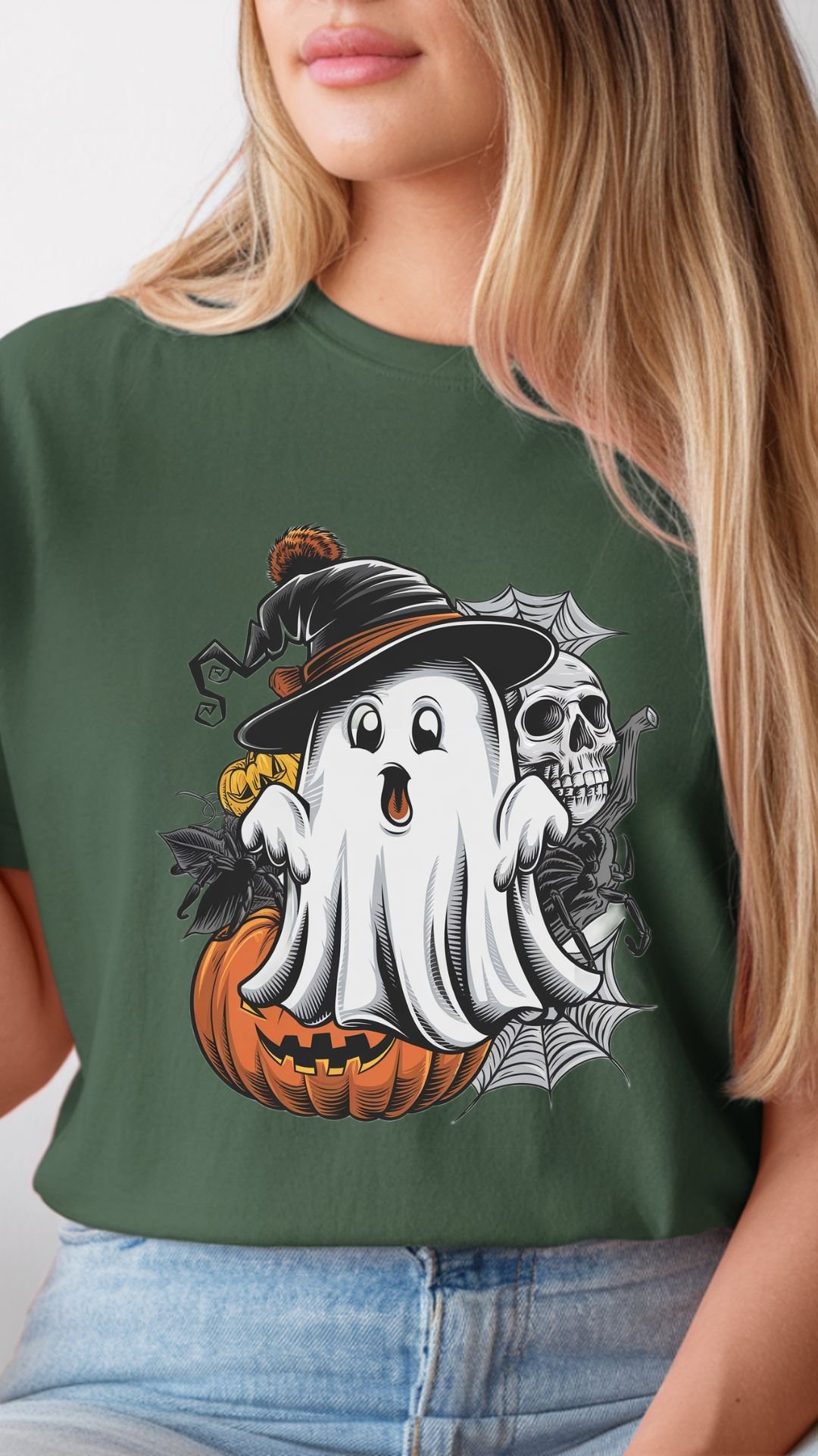 Boo Cute Big Ghost Tshirt | Cute Ghost T-shirt | Boo Ghost Shirt | Halloween Ghost Tee | Spooky Cute Shirt | Big Ghost Graphic Tee product image (2)