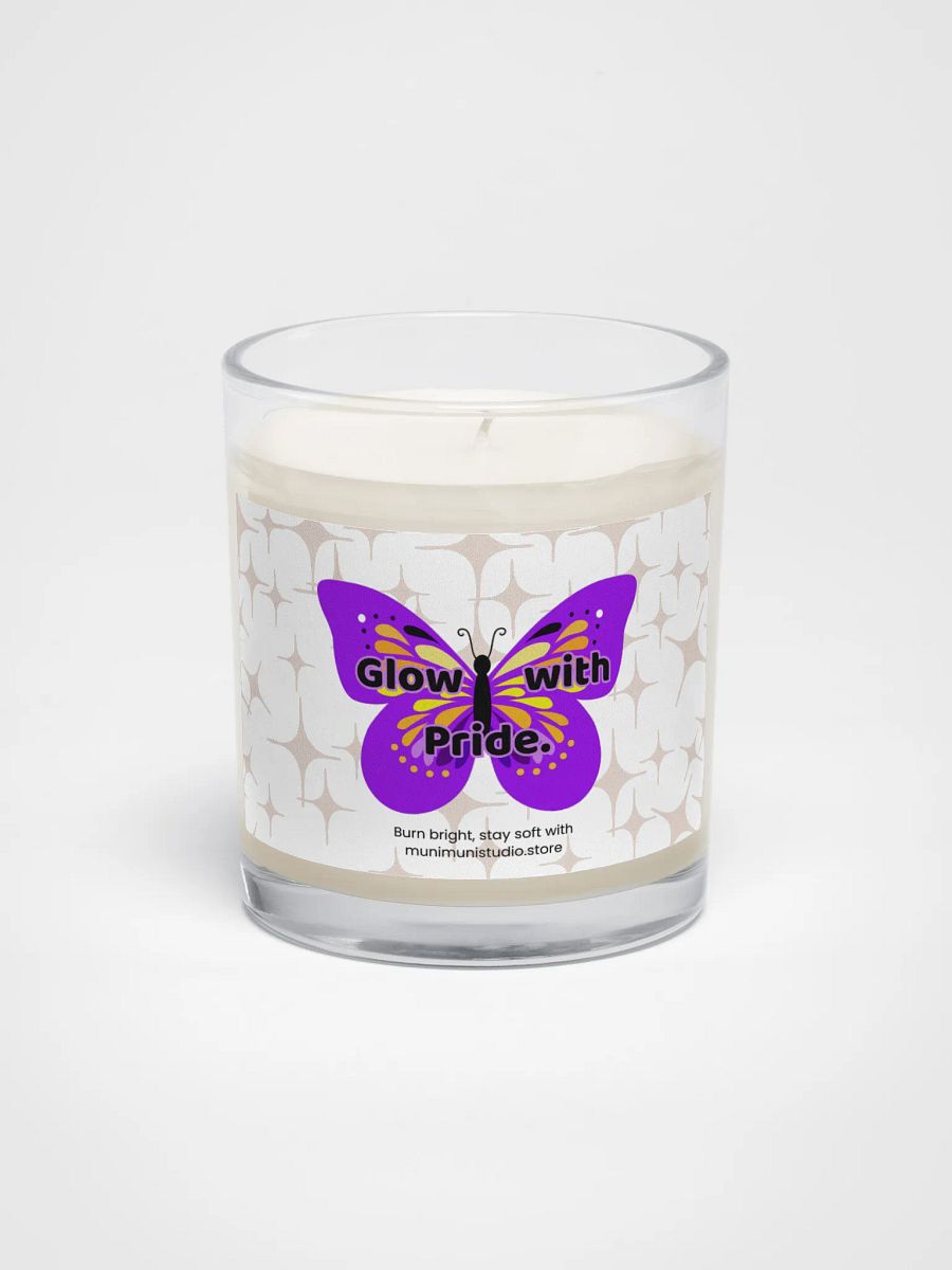 Glow with Pride – Yellow-Orange Butterfly Soy Candle product image (1)