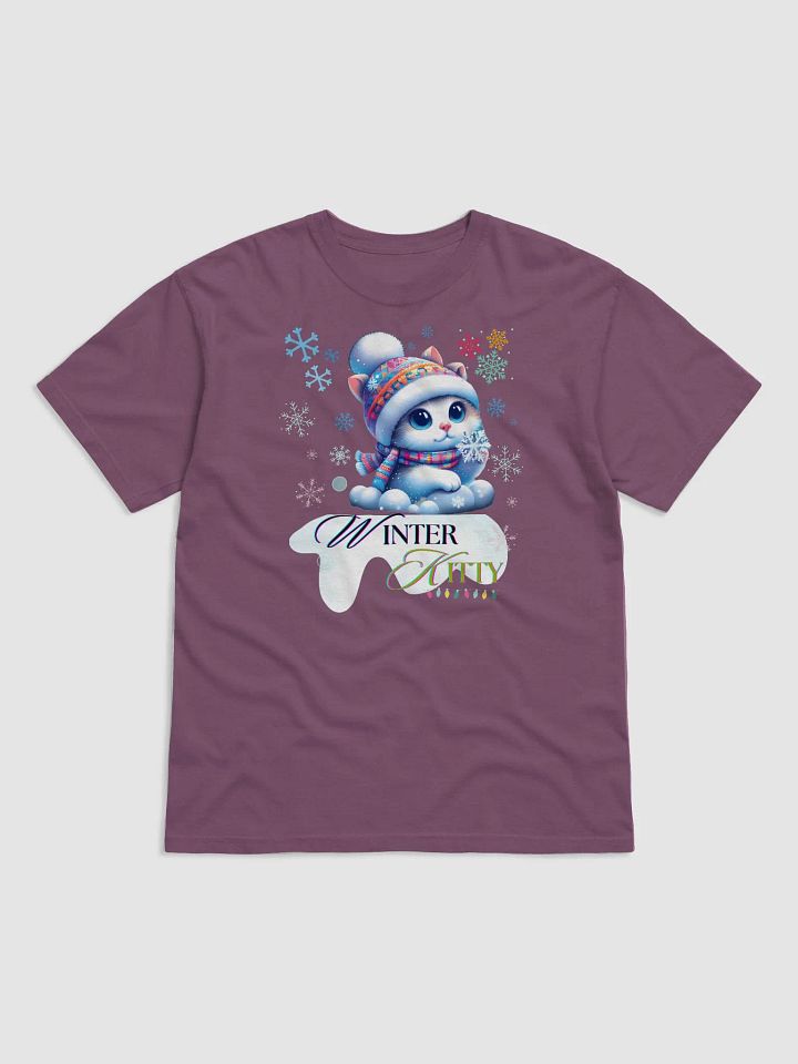 Winter Kitty design _Comfort Colors Garment-Dyed Heavyweight T-Shirt product image (10)