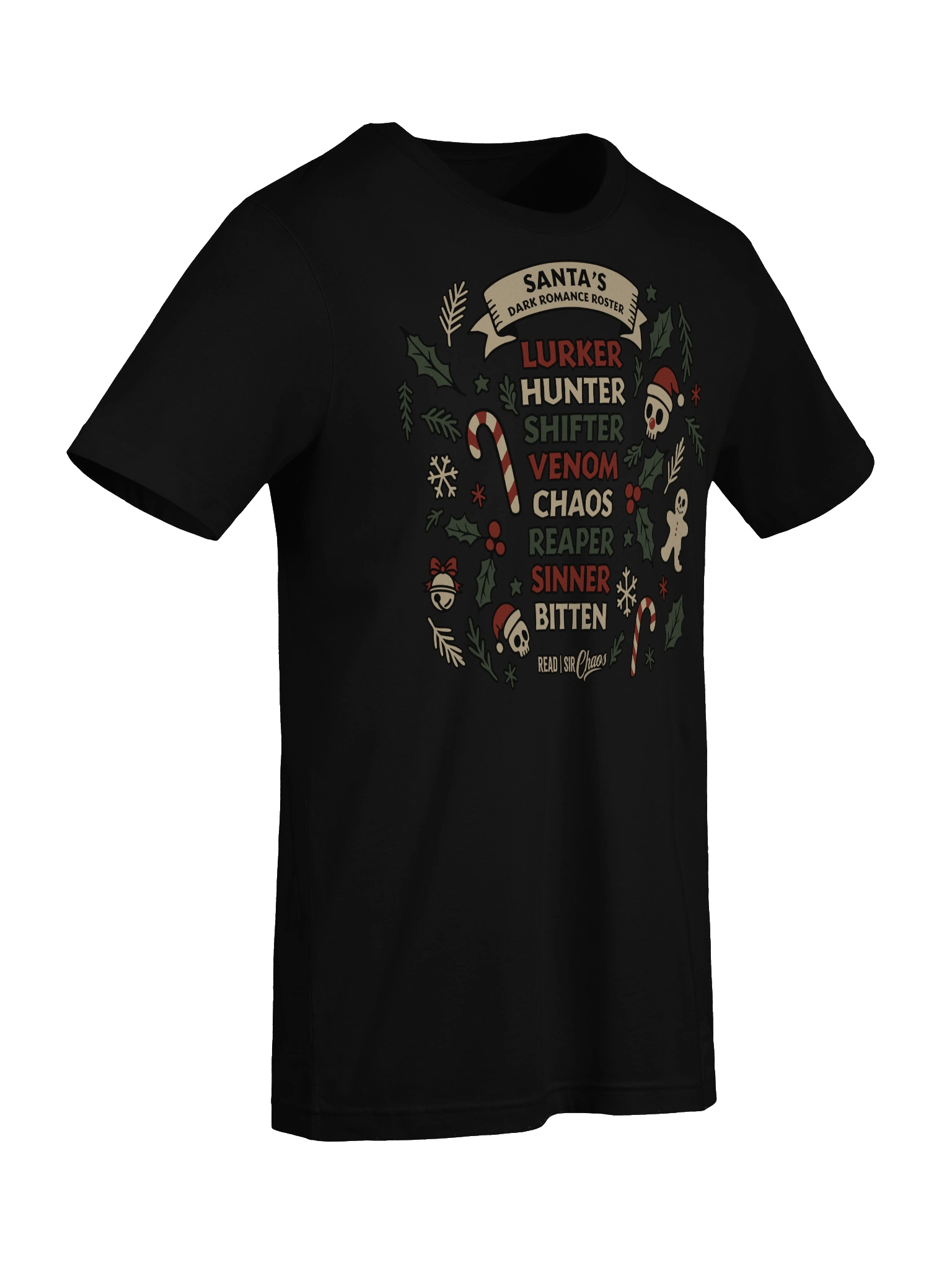 Santa's Dark Romance Roster Tshirt (Dark Colors) product image (75)