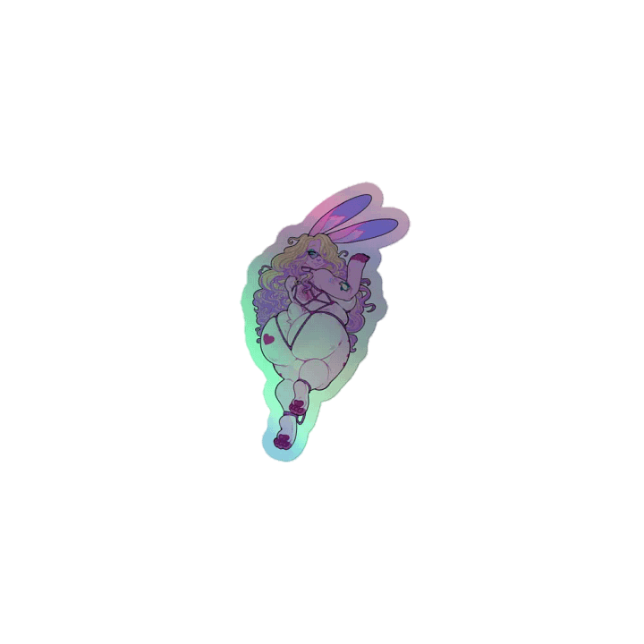 Bun Shibari Holo Sticker (Back) product image (1)