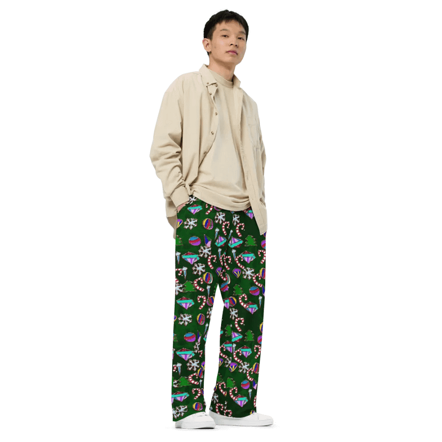 Ornaments Pattern Wideleg Pants product image (8)