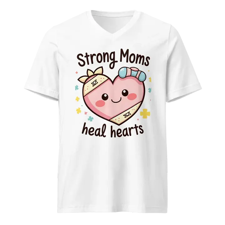 Strong moms, Heartfelt Healing V-Neck Tee product image (1)