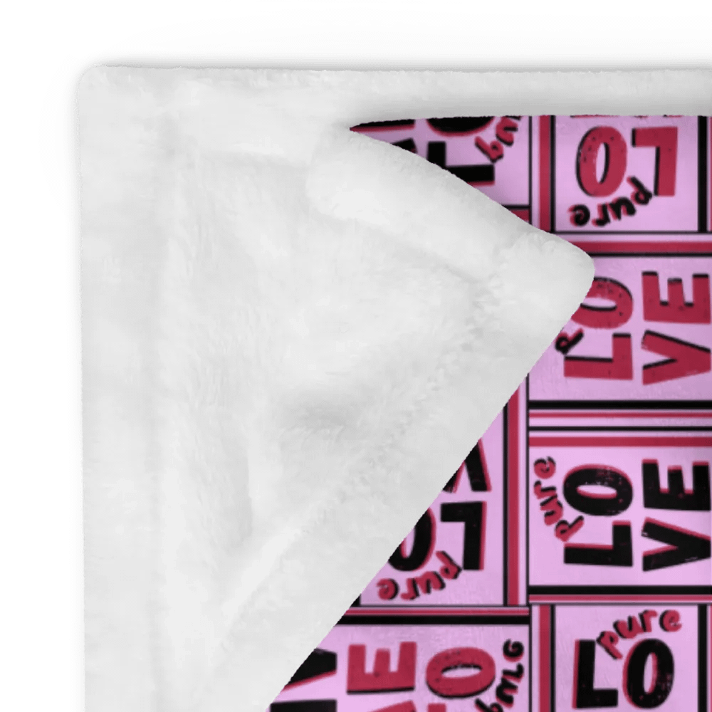 Pure Love Pattern Pink - Throw Blanket product image (6)