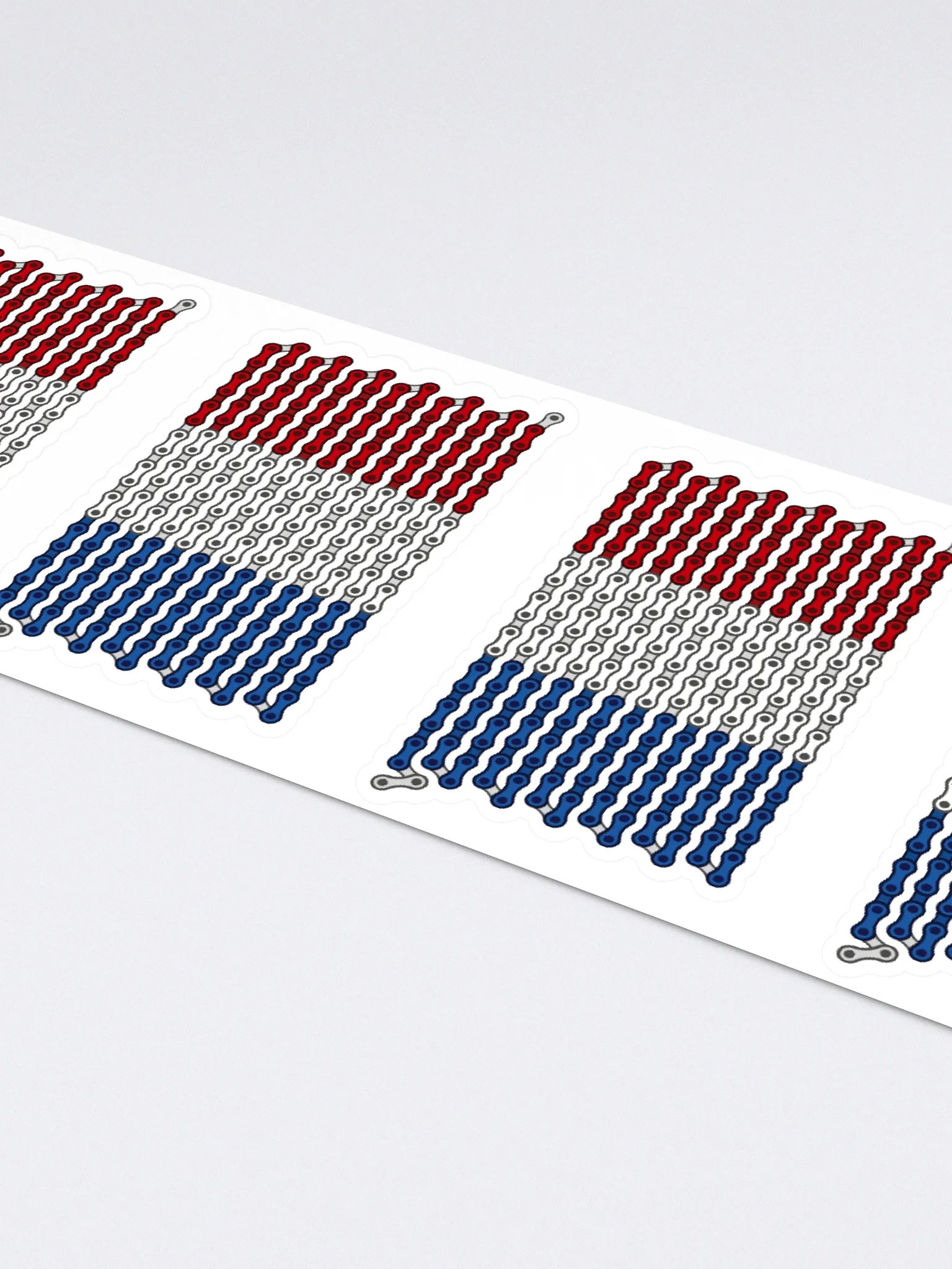 France Bike Chain Flag Sticker 6 Pack product image (2)