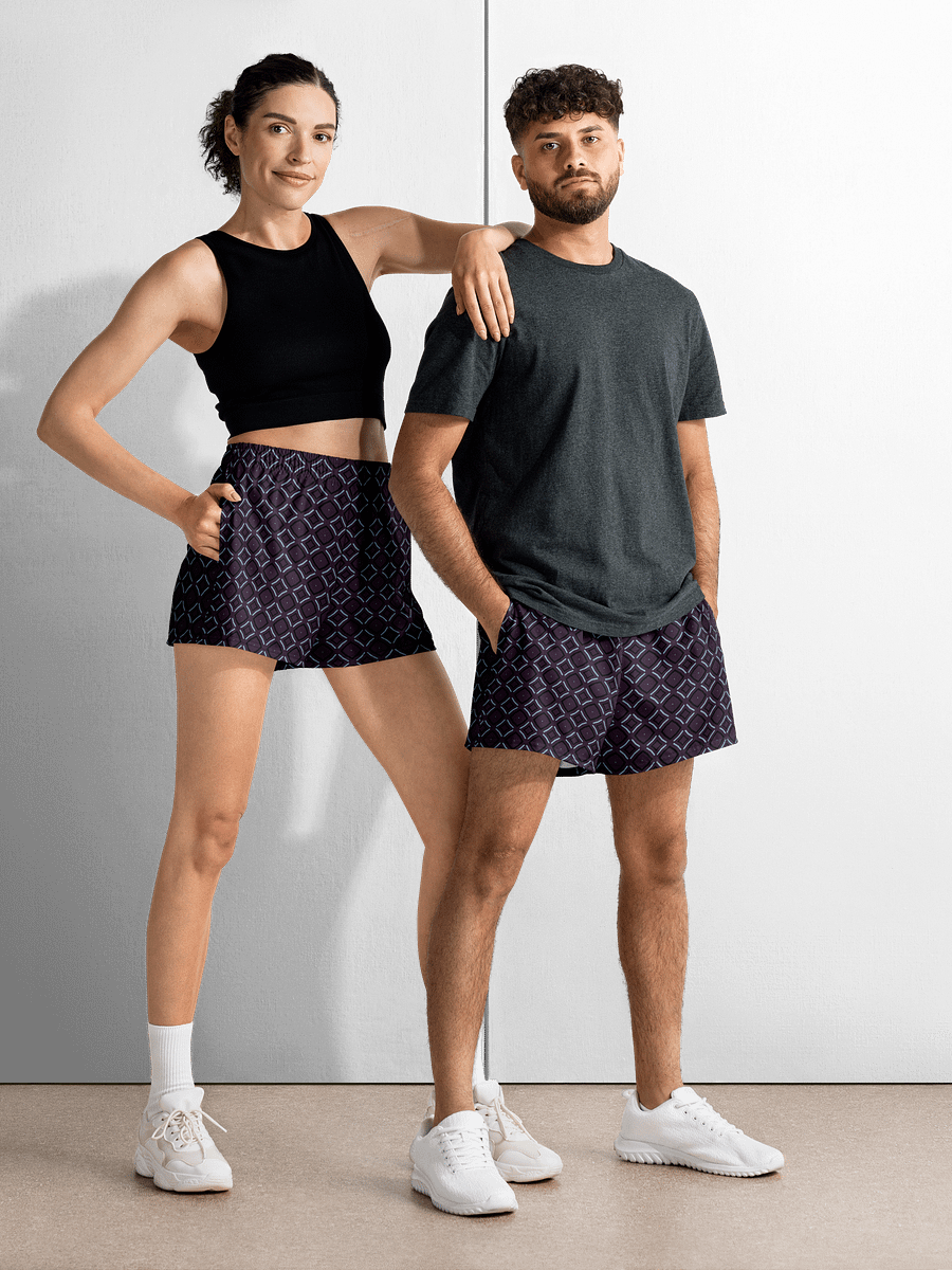 Bumble Delight Geometric All Over Print Unisex Athletic Shorts product image (1)