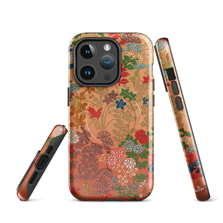 Vintage Japanese Floral Fusion MagSafe® iPhone® Tough Case product image (3)