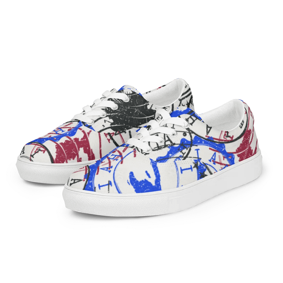 Haitian Stamp Collection Men's Canvas Shoes product image (5)