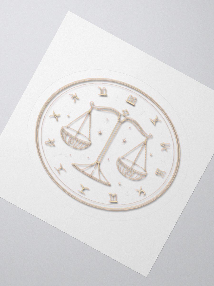 Libra Scales Kisscut Sticker product image (6)