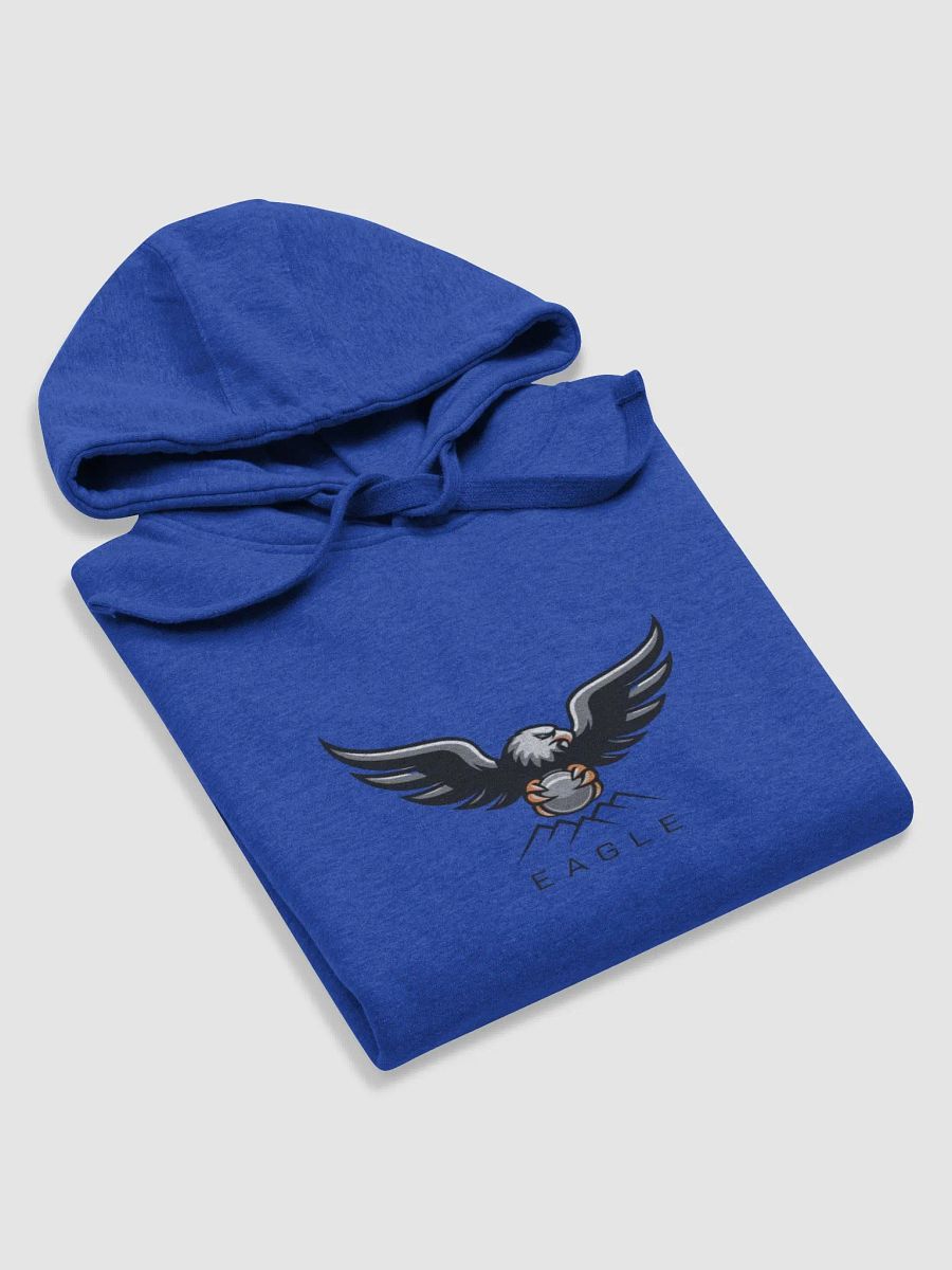 Eagle's Embrace Unisex Premium Hoodie - Stylized Eagle Logo Design product image (5)